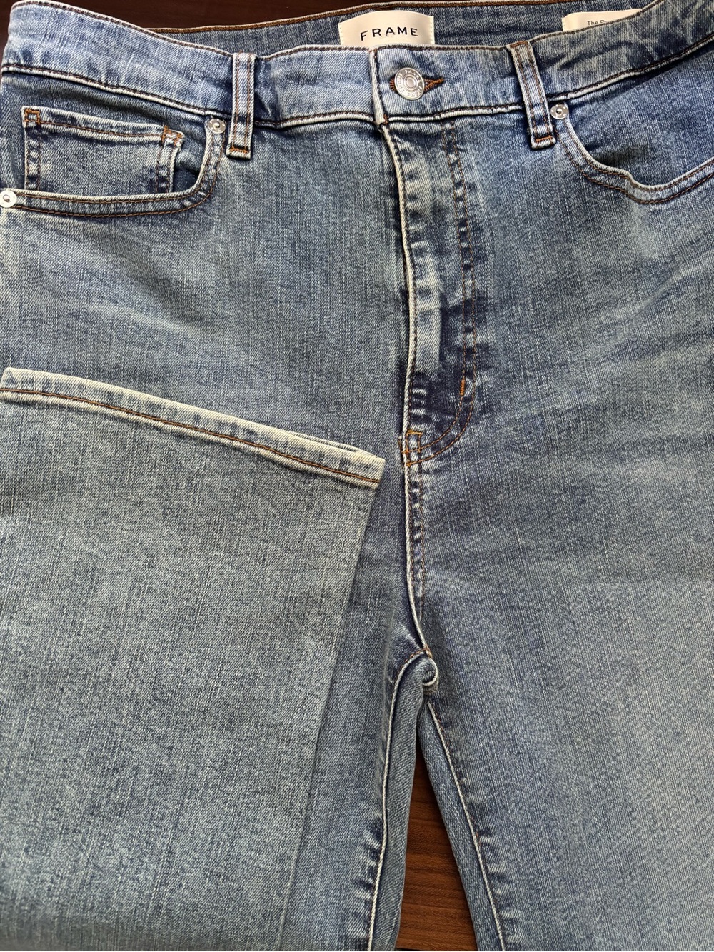 Frame Denim Light Blue The Pencil Slim Jeans - Picture 3 of 8